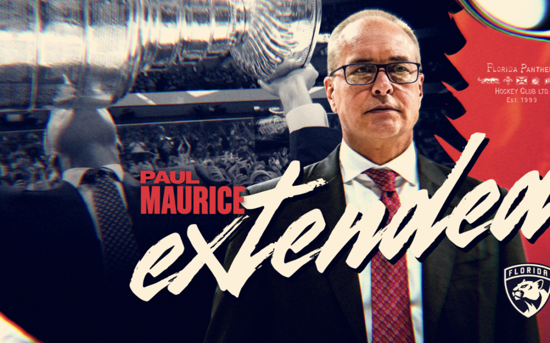 Florida Panthers Agree to Terms with Head Coach Paul Maurice on Multi-Year Contract Extension